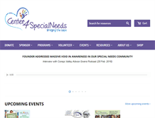 Tablet Screenshot of center4specialneeds.org